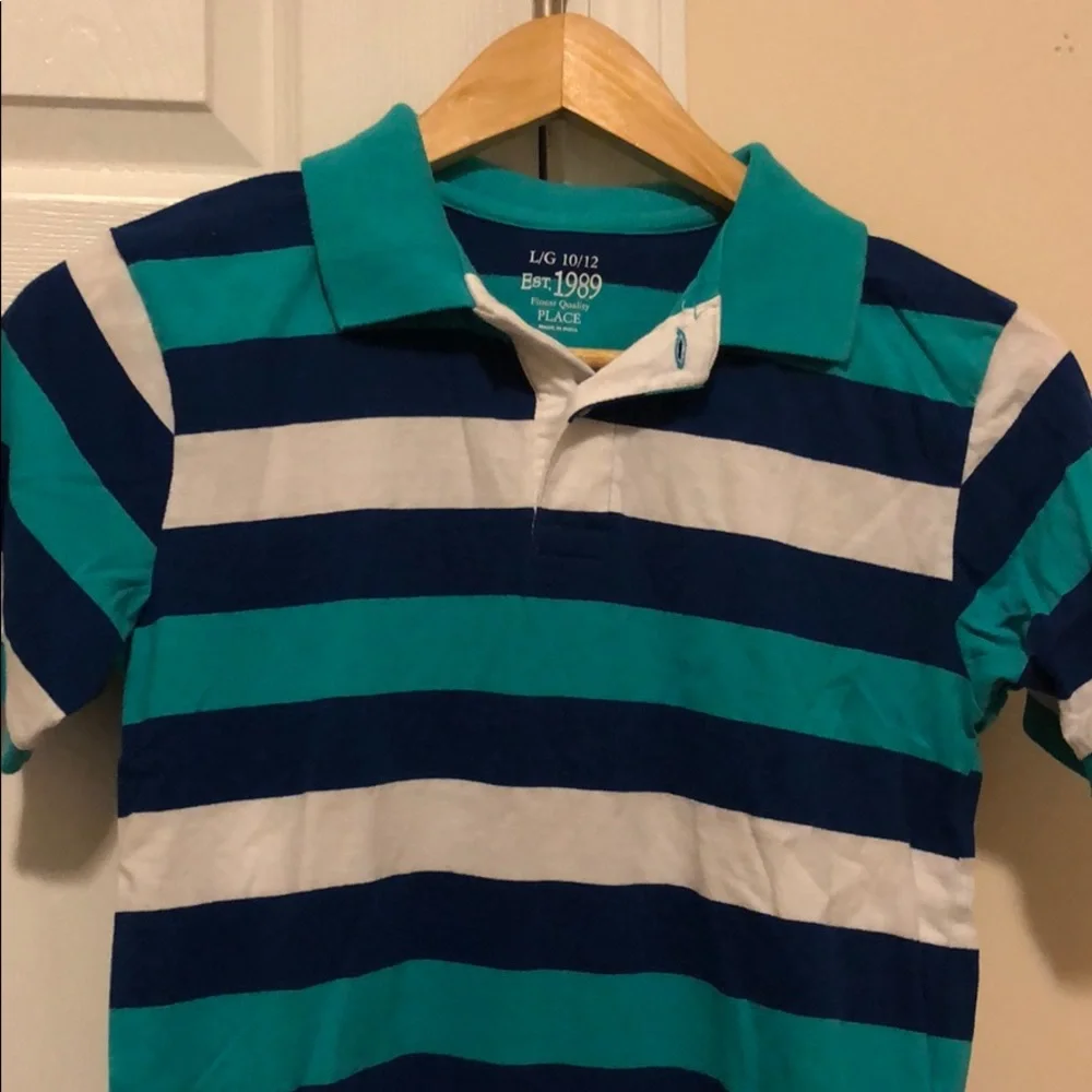 Boys Children’s Place blue polo‎ size large